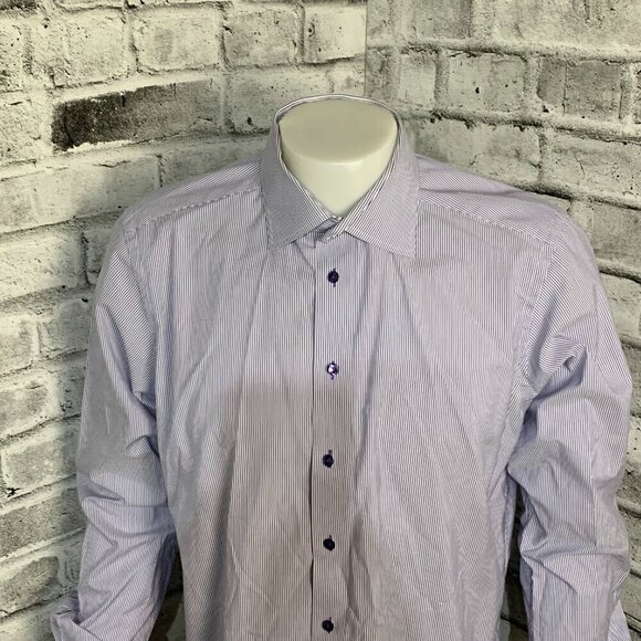 Eton Contemporary Striped Dress Shirt - Picture 2 of 11